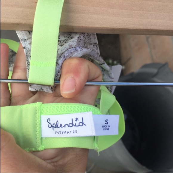 NWT Splendid Snake Mesh Banded Bralette - small - Picture 4 of 6